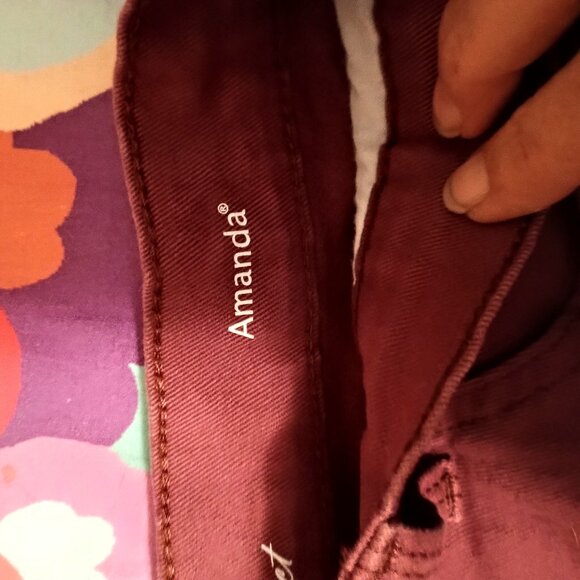 Gloria Vanderbilt Womens Shorts, All Around Slimming, Amada, Purple, 18, Denim - Picture 4 of 4